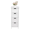 32FCH 4 Drawers bathroom ark Storage Cabinet white