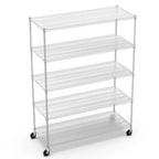 Scaffale metallico a 5 ripiani, portata 7500 libbre, per impieghi gravosi, regolabile
