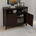 2-Door Kitchen Storage Sideboard with Adjustable Shelf and UV Finish