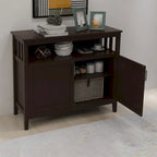 Mobile credenza da cucina a 2 ante con ripiano regolabile e finitura UV