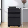 3 Drawer Mobile File Cabinet with Lock