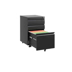 Classificatore mobile a 3 cassetti con serratura